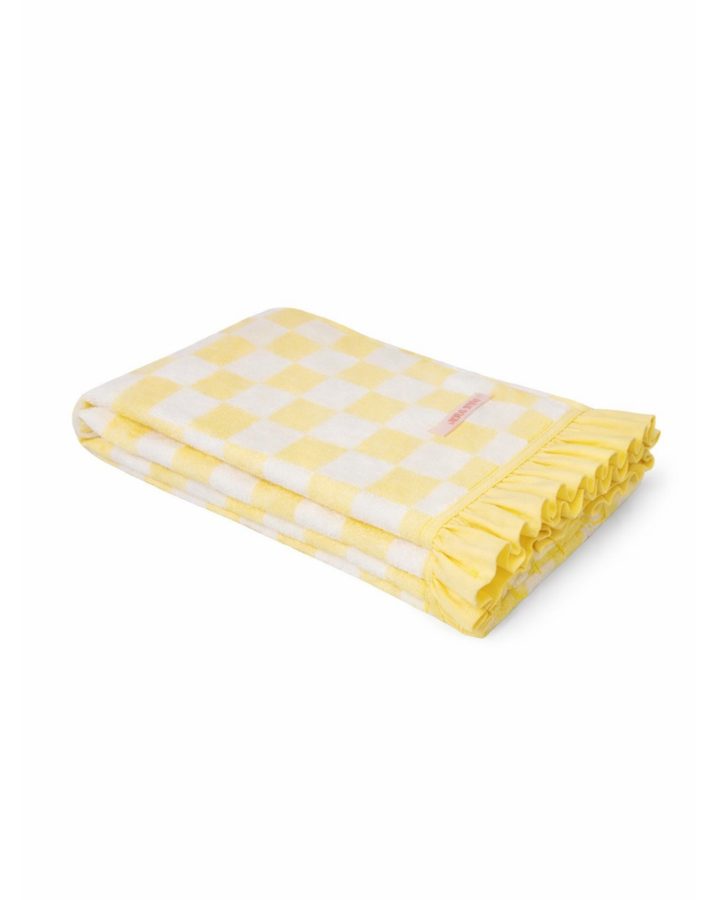 Serviette de plage volantée