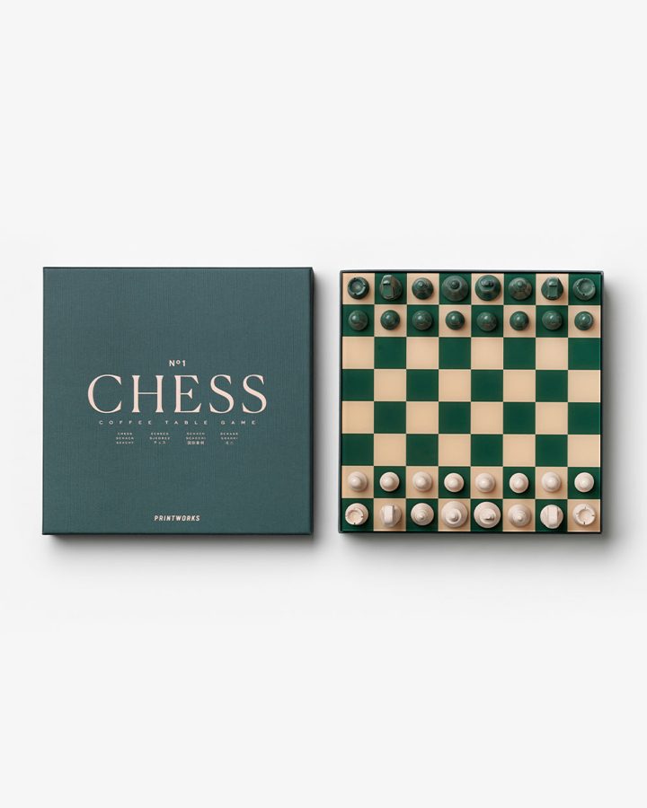 Jeu d'échecs Printworks Classic Chess vert foncé