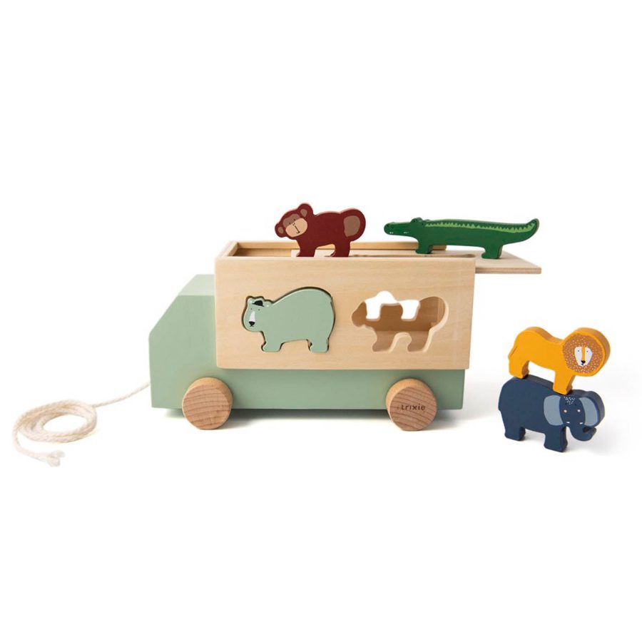 Camion animaux bois